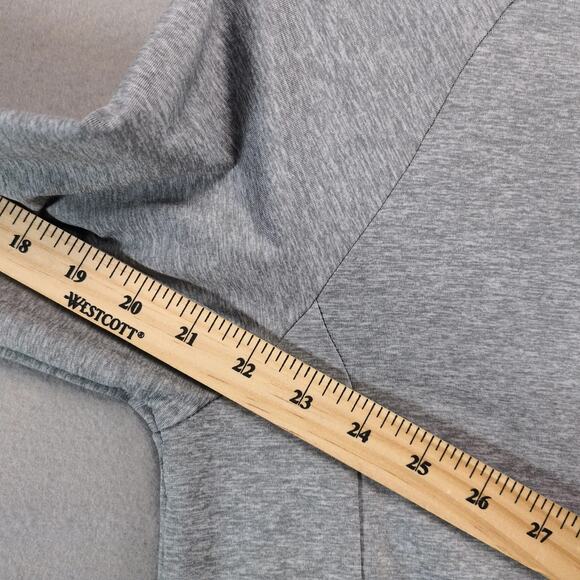 Gaiam Time to Train 1/4 Zip Hoodie Men's M Long Sleeve Gray Zipper Pocket Raglan - Picture 4 of 10